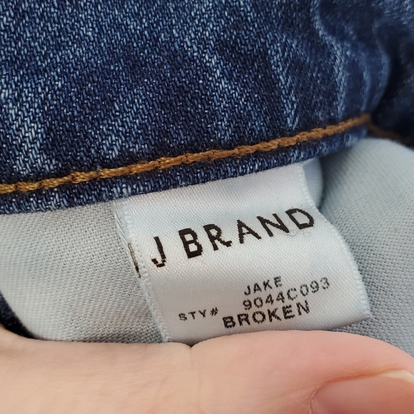 J BRAND Jake Distressed Boyfriend Jeans Broken Size 25 ~ Grunge Punk Streetwear - Picture 12 of 13